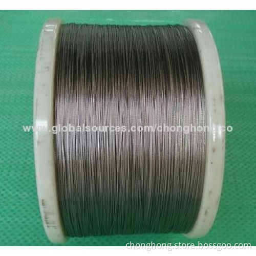 Stainless Steel Wire Rope, AISI304 or AISI316, for Fishing, 1x3, 3x7, 7x7
